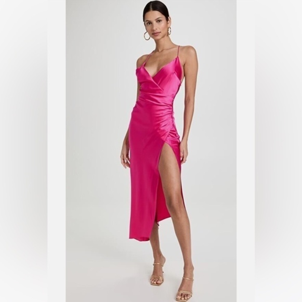 SER.O.YA Pink Midi Dress